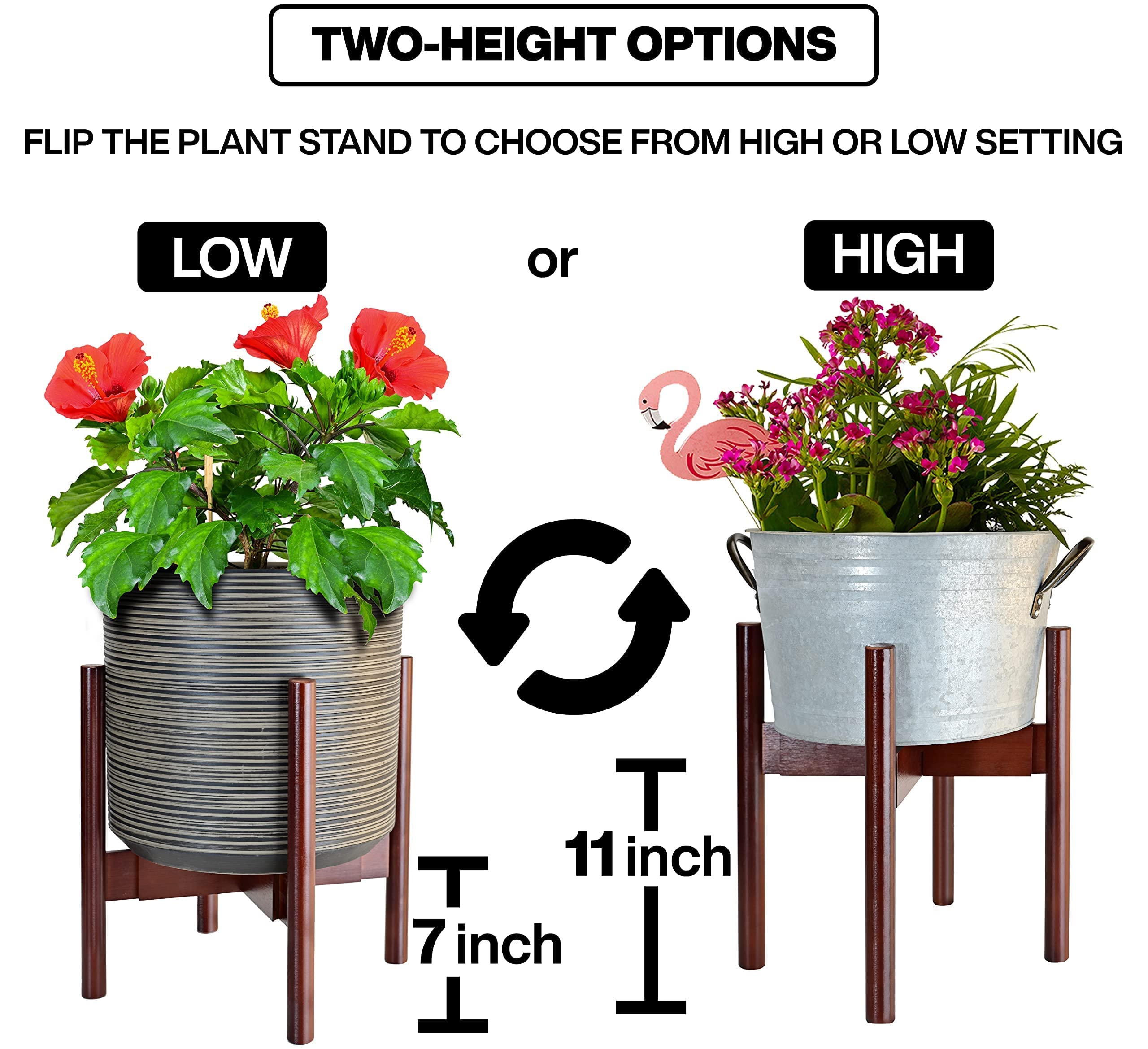 Amazon.com : ZPirates Wood Plant Stand for Corner and Floor